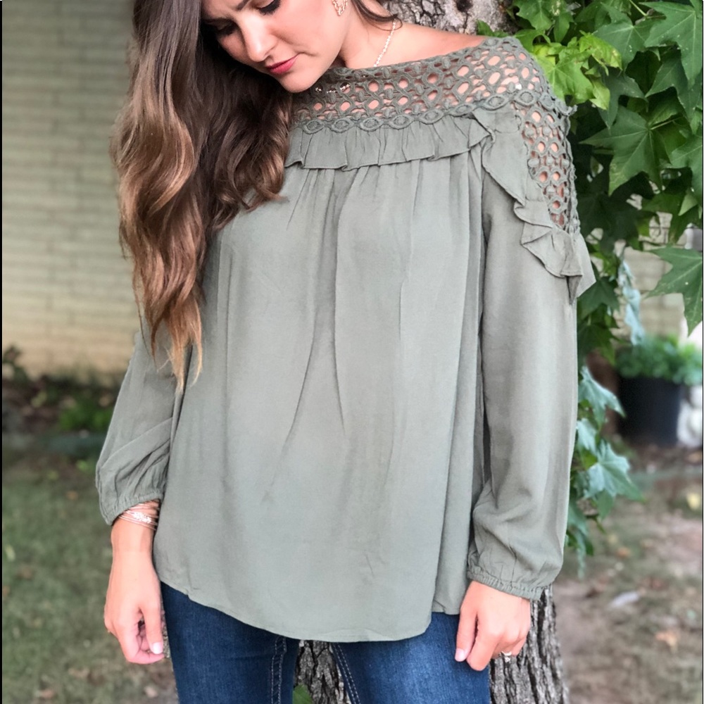 Olive colored Blouse